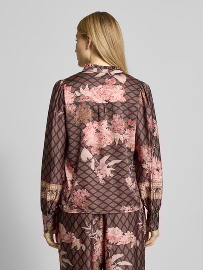 Neo Noir Overhemdblouse met knoopsluiting, model 'Massima' Zwart - 5