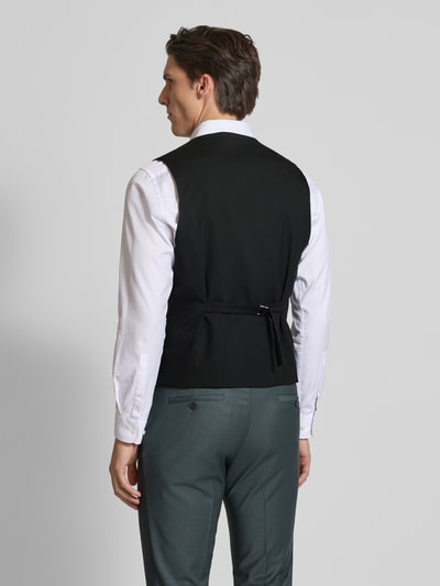 s.Oliver BLACK LABEL Slim Fit Anzugweste mit kurzen Seitenschlitzen Modell 's.O PURE' Black 5