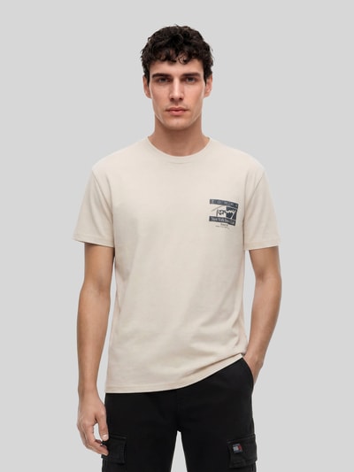 Tommy Jeans regular fit T-shirt van puur katoen met rugprint Beige - 4