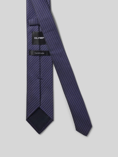OLYMP Zijden stropdas met labeldetail aan de achterkant Paars - 2