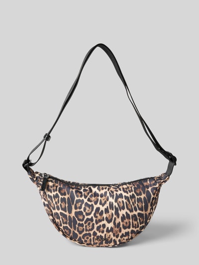 HUGO Schoudertas met luipaardlook, model 'BEL LP CROSSBODY' Beige - 2