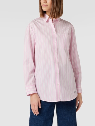 Weekend Max Mara Overhemdblouse met streepmotief, model 'Amati' Roze - 4