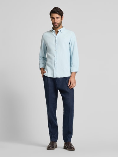 Casual Friday Freizeithemd mit Knopfleiste Modell 'HAMILTON' Hellblau 1