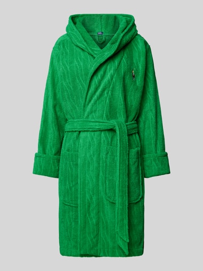 Polo Ralph Lauren Badjas met logostitching, model 'Robe' Groen - 1