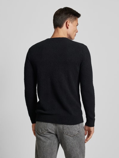 Cinque Gebreide pullover met ronde hals, model 'ZAC' Zwart - 5