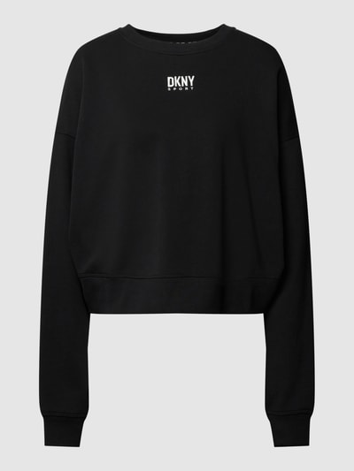 DKNY PERFORMANCE Oversized Sweatshirt mit Logo-Stitching Modell 'BALANCE' Black 2