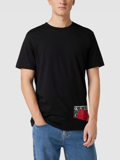 Calvin Klein Jeans T Shirt Mit Logo Print Modell Disrupted Ck Box Urban Schwarz Online Kaufen 2383