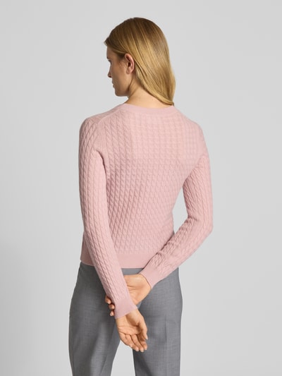 Christian Berg Woman Strickpullover aus reinem Kaschmir Hellrosa 5