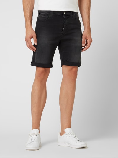 Replay Tapered Fit Jeansshorts mit Stretch-Anteil  Black 4