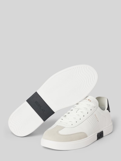 Replay Sneakers met labelprint, model 'POLYS' Wit - 4