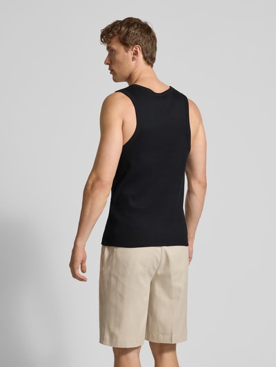 Les Deux Tanktop mit Label-Stitching Modell 'Arthur' Black 5