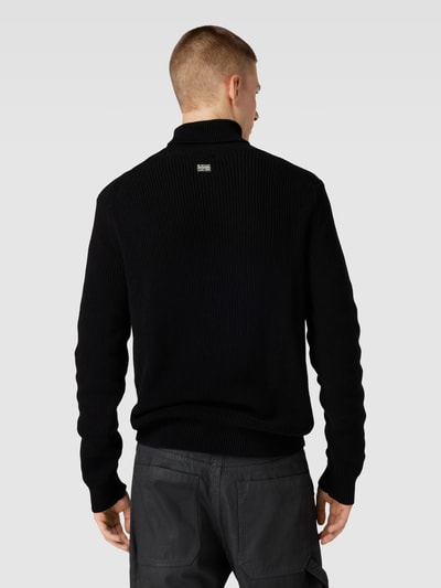 G-Star RAW Strickpullover mit Rollkragen Black 5