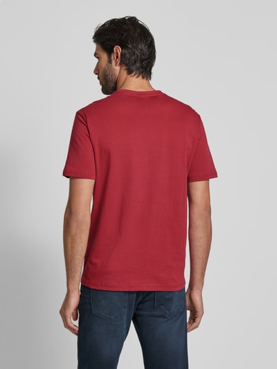 Napapijri T-Shirt mit Label-Stitching Bordeaux 5