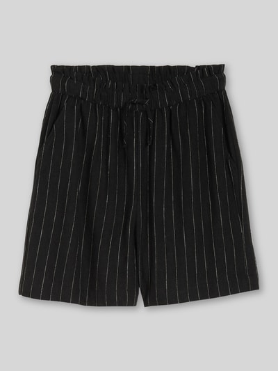 Tom Tailor Denim Relaxed Fit Shorts aus Viskose-Leinen-Mix Black 2