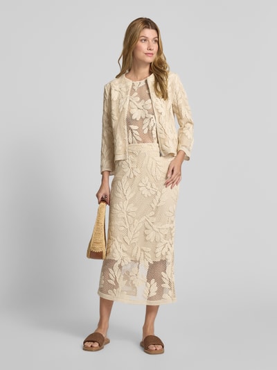 comma Midirok met gehaakt kant Zand - 1