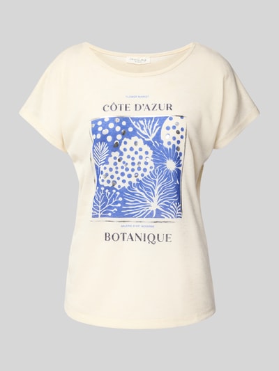 Christian Berg Woman T-shirt z nadrukowanym motywem Złamany biały 2