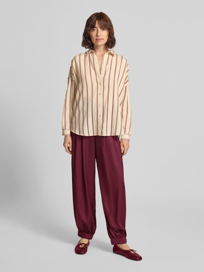 Jake*s Collection Haremshose aus Viskose mit elastischem Bund Kirsche 1