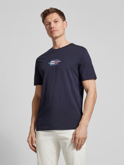 Tommy Hilfiger Regular Fit T-Shirt aus reiner Baumwolle Marine 4