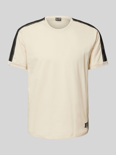 EA7 Emporio Armani T-Shirt mit Label-Print Offwhite 2