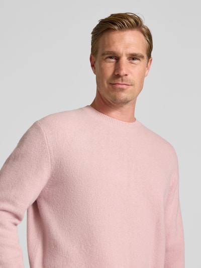 ANNARR Pullover van merinowol, model 'RAGI' Roze - 3