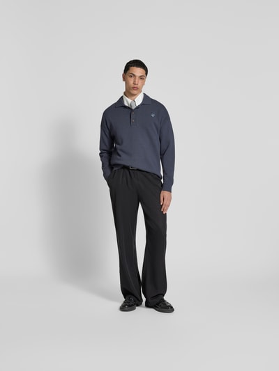 MAISON KITSUNÉ Pullover in Strick-Optik Dunkelgrau 1