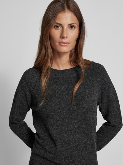 Vero Moda Gebreide pullover met lange mouwen, model 'DOFFY' Zwart - 3