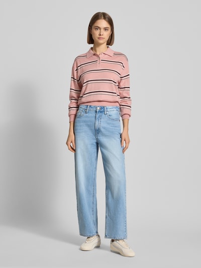 Calvin Klein Jeans Jeansy o kroju barrel z detalem z logo model ‘PANAMA’ Jeansowy niebieski melanż 1