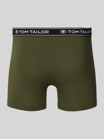 Tom Tailor Slim Fit Trunks aus Baumwoll-Elasthan-Mix Oliv 3