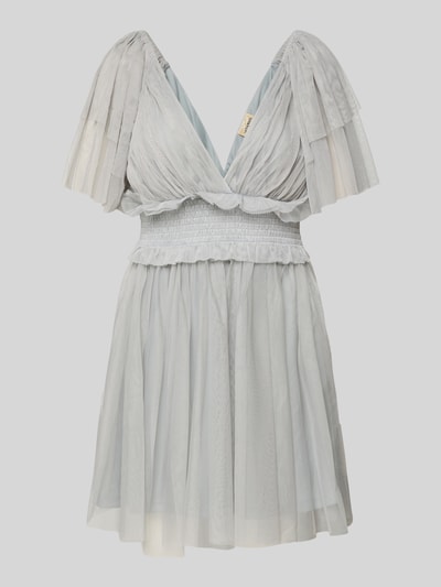 LACE & BEADS Cocktailjurk met V-hals en tailleband Groen - 2