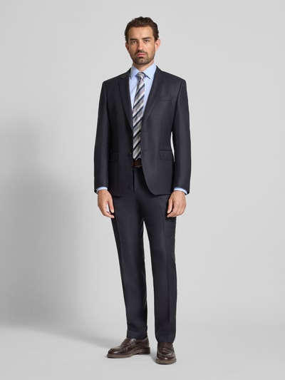 Jake*s Slim Fit Business-Hemd aus reiner Baumwolle mit Kentkragen Bleu 1