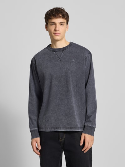 G-Star Raw Longsleeve mit gerippten Abschlüssen Anthrazit 4