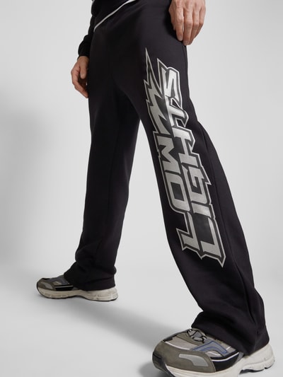 Low Lights Studios Jogpants mit Label-Print Modell 'Lightning' Black 3