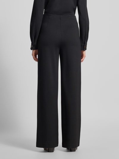 Christian Berg Woman Selection Spodnie materiałowe z szeroką nogawką z przeszytym kantem Czarny 5