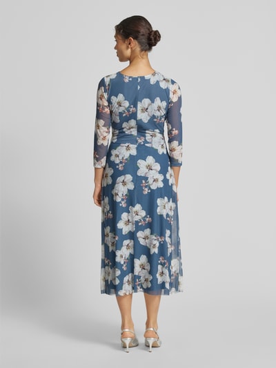 Swing Cocktailkleid mit Raffungen Bleu 5