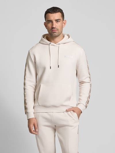 Guess Activewear Hoodie mit Label-Detail Modell 'MICKEY' Beige 4