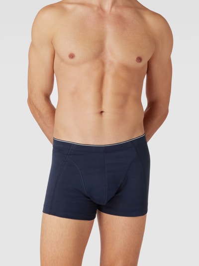 Schiesser Boxershort met elastische band Donkerblauw - 1