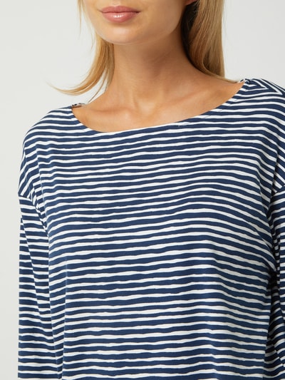 Mey Shirt mit Streifenmuster Modell 'Night2Day' Marineblau 3