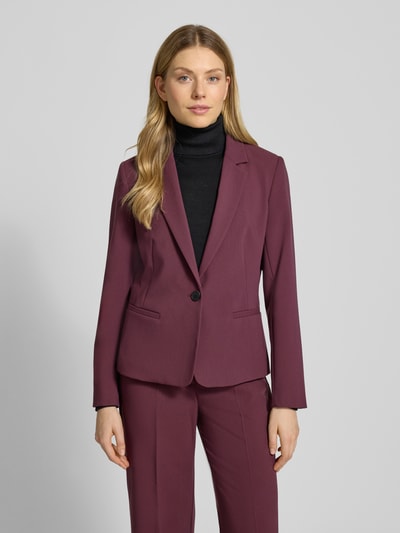 comma Blazer met reverskraag Bordeaux - 4