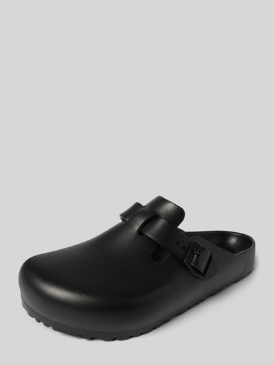 Birkenstock Slides mit Dornschließe Modell 'Boston' Black 1