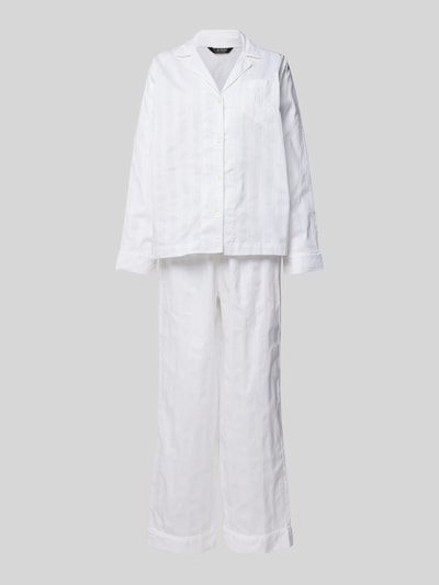 Lauren Ralph Lauren Pyjama mit Logo-Stitching Weiss 1