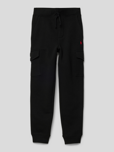 Polo Ralph Lauren Teens Sweatpants met labelstitching Zwart - 1