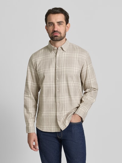 SELECTED HOMME Regular fit vrijetijdsoverhemd van puur biologisch katoen, model 'REGNOAH' Offwhite - 4