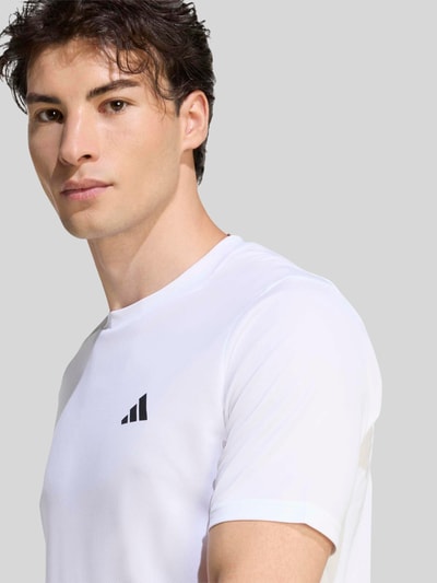 adidas Training Regular Fit Sport-T-Shirt mit Logo-Print Weiss 3