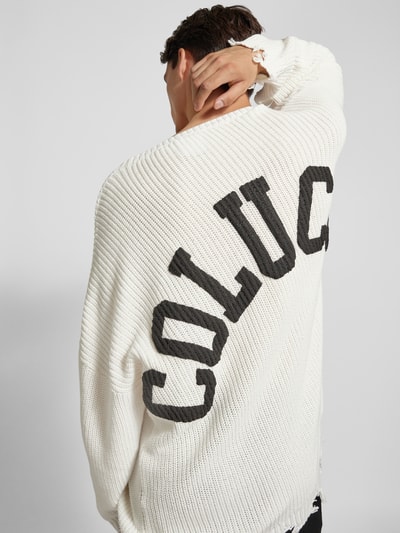 CARLO COLUCCI Strickpullover im Destroyed-Look Offwhite 3