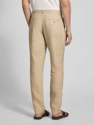 Gant Relaxed Fit Leinenhose mit Tunnelzug Beige 5