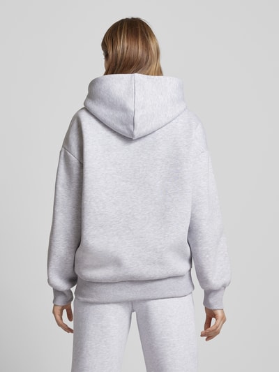 Review Hoodie met labelstitching Lichtgrijs gemêleerd - 5