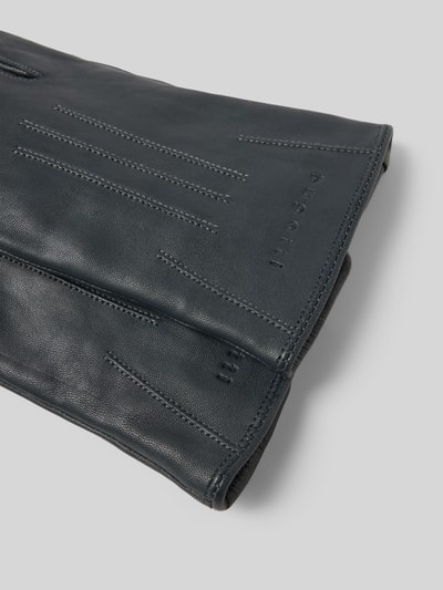 bugatti Rękawiczki z detalem z logo Grafitowy 2