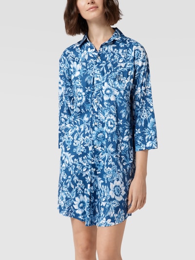 Lauren Ralph Lauren Nachthemd mit floralem Muster Dunkelblau 1