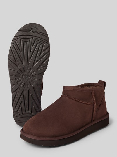 UGG Boots mit Zugschlaufe Modell 'CLASSIC ULTRA MINI' Dunkelbraun 4