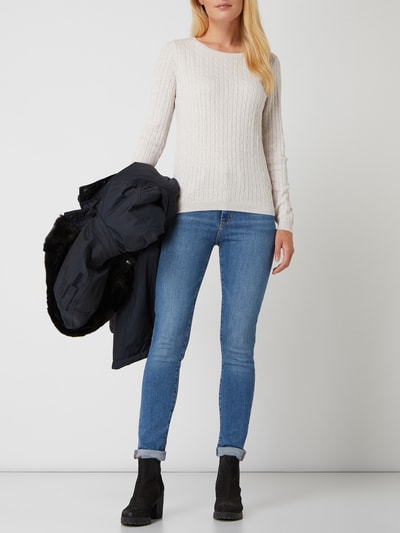 Montego Pullover mit Zopfmuster (ecru melange) online kaufen